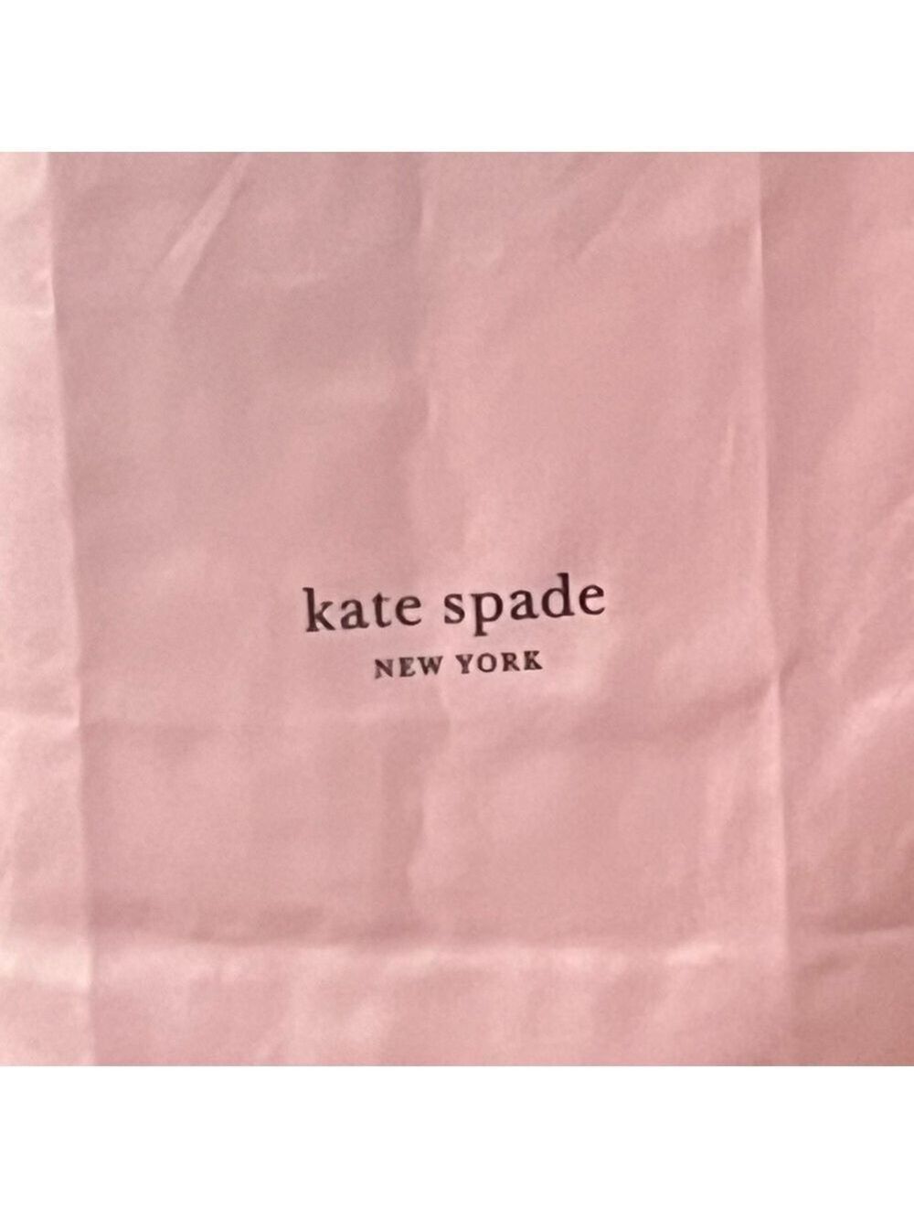 KATE SPADE EXTRA LARGE DRAWSTRING DUST BAG PINK - Picture 2 of 6